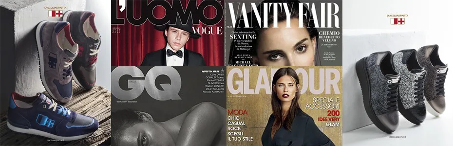 Le immagini di advertising D'Acquasparta pubblicate sui principali magazine nazionali